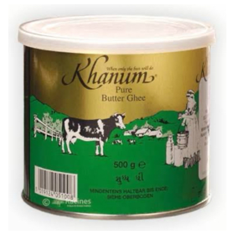 Khanum Pure Butter Ghee 12 x 500 g روغن خانوم